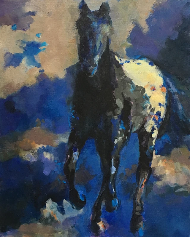 Appaloosa Blue<br/> 16 x 20